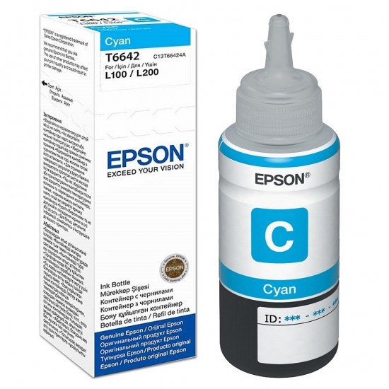 Мастило Epson T6642 Cyan ink bottle 70ml
